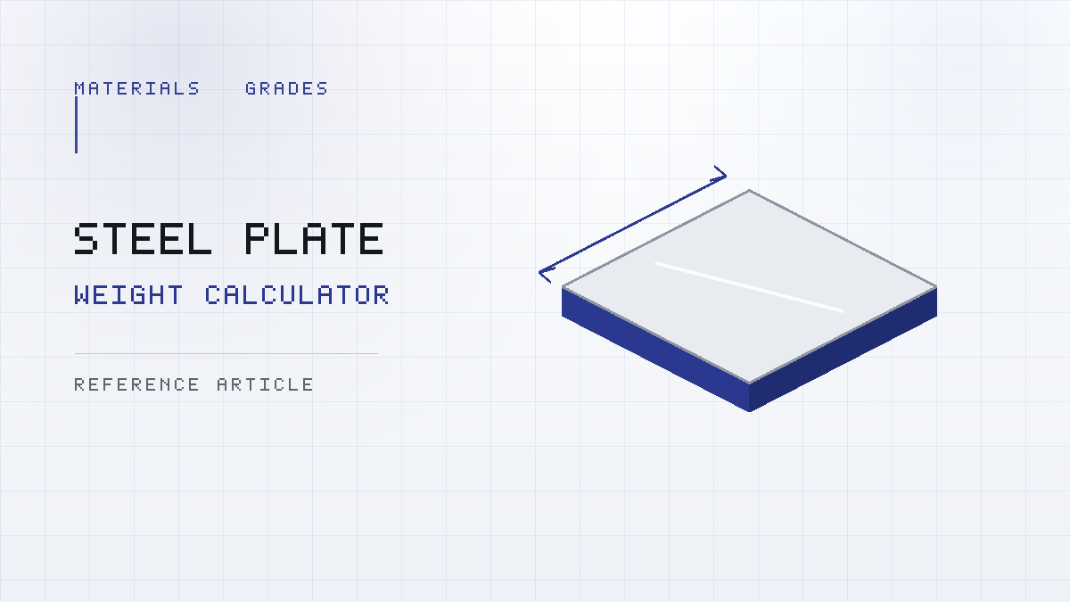 Aluminum plate weight comparison showing identical aluminum and steel plates of different mass