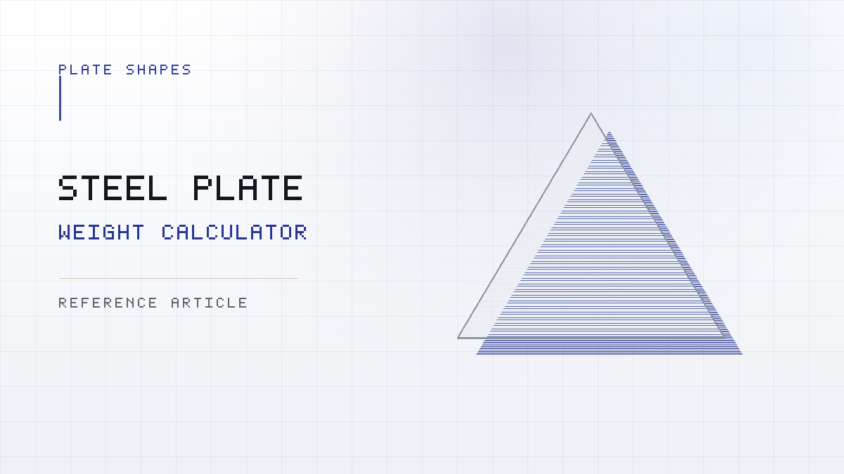 Hexagonal plate weight diagram comparing across-flats and across-corners dimensions on a hexagon